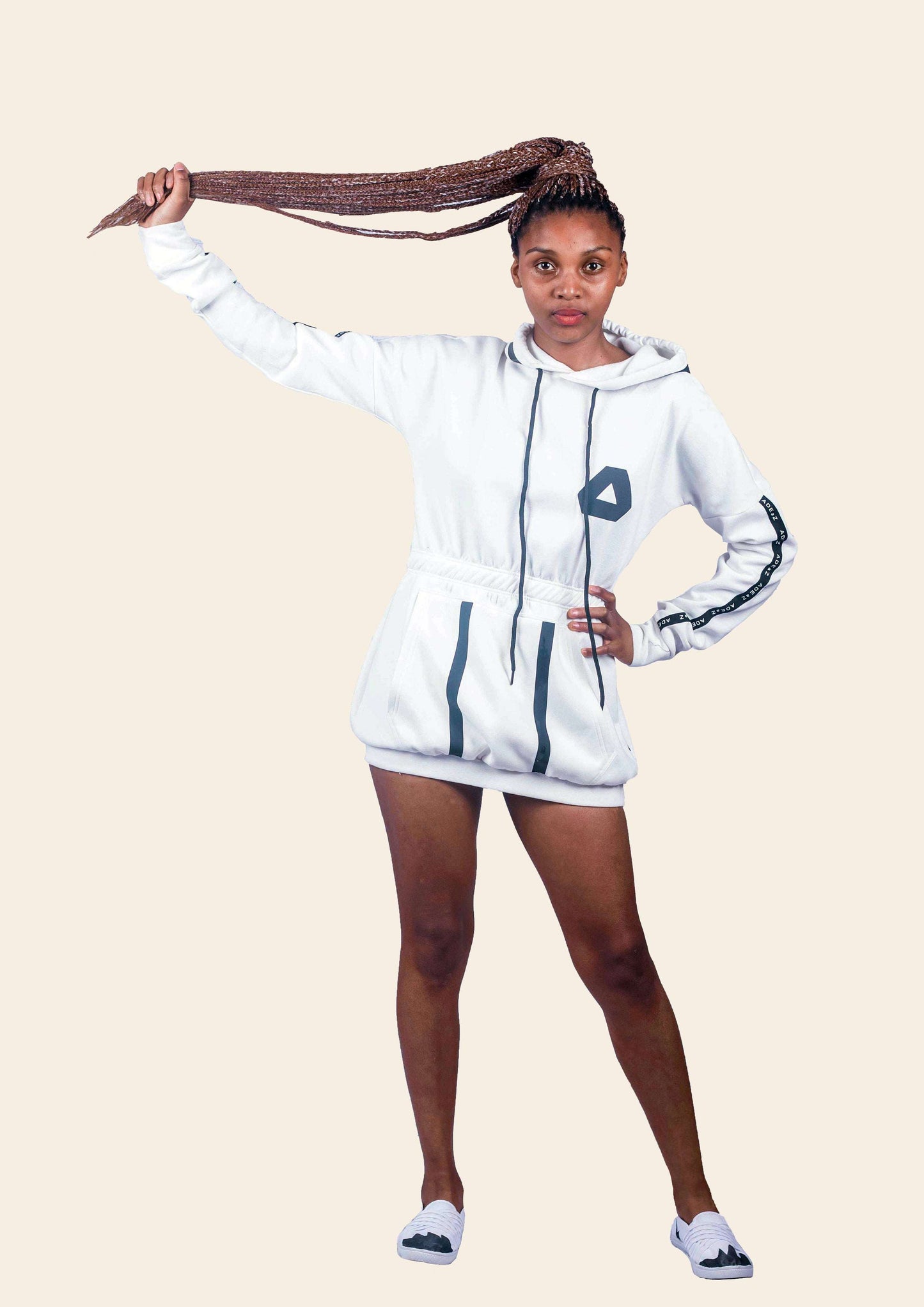 Ladies Dress made in Lesotho by Adeaz Clothing manufacturers