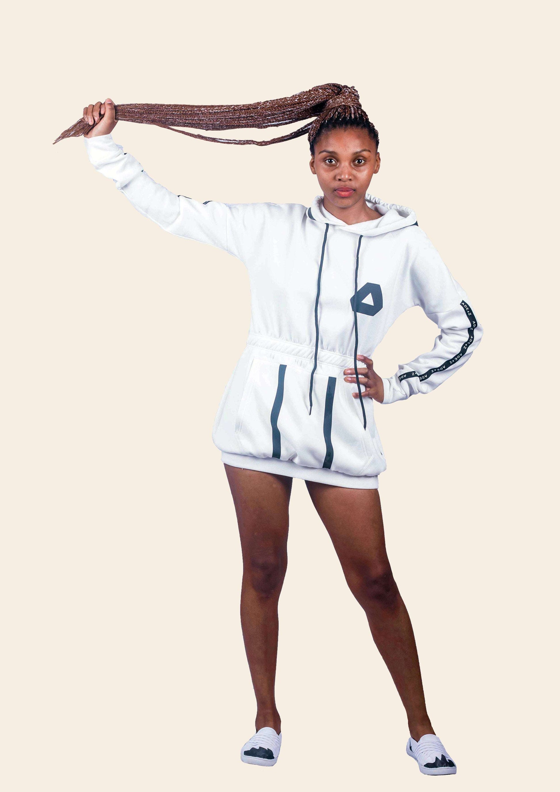 Ladies Dress made in Lesotho by Adeaz Clothing manufacturers