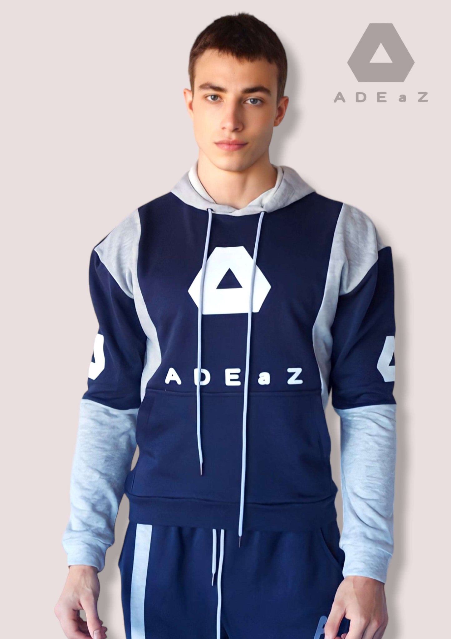 Image of a men's athletic hoodie, featuring a sporty design for performance and comfort during workouts and active lifestyle.