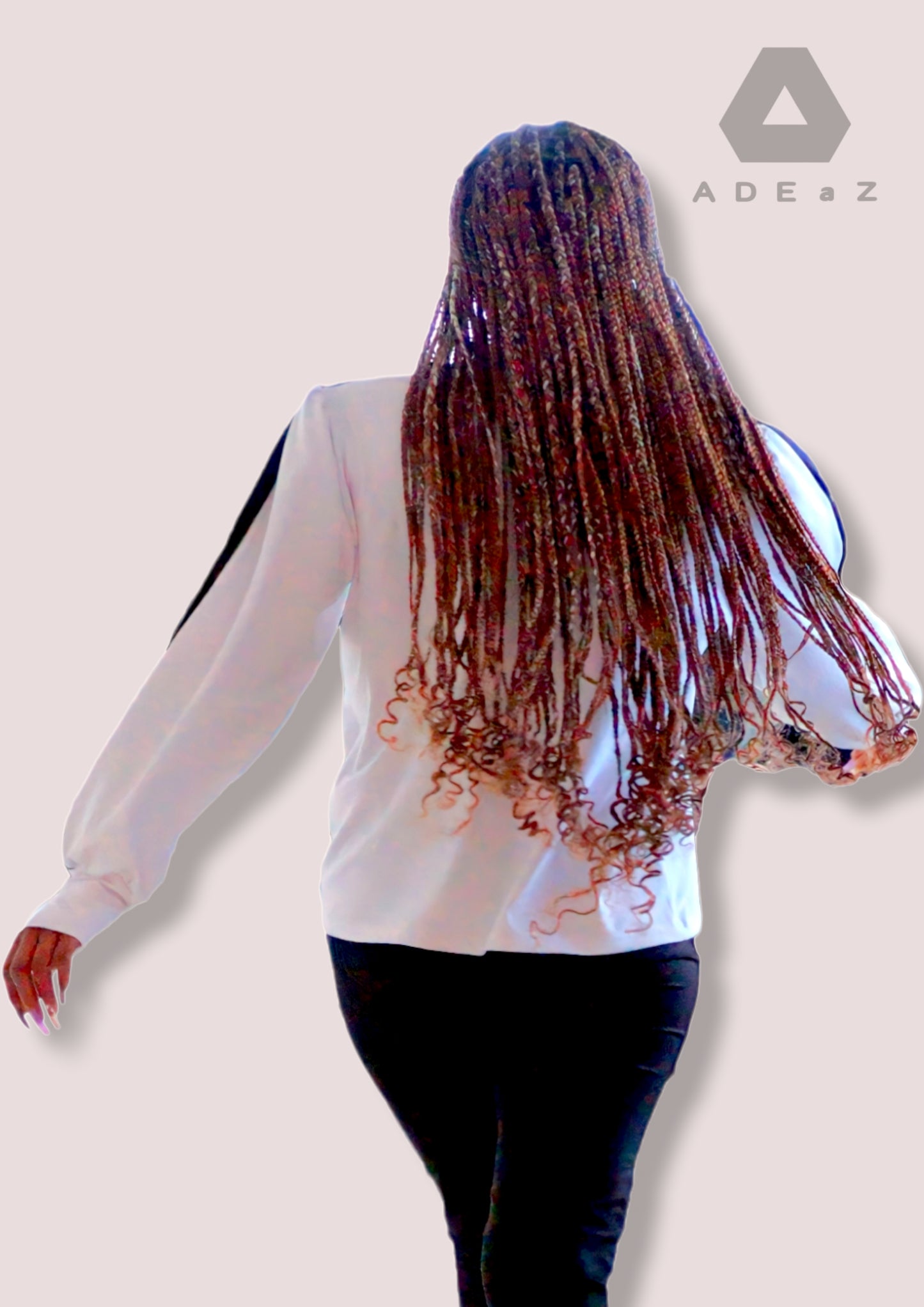 Long Sleeve Cool Freestyle Blouse: A stylish and relaxed long-sleeve blouse with a free-spirited vibe."