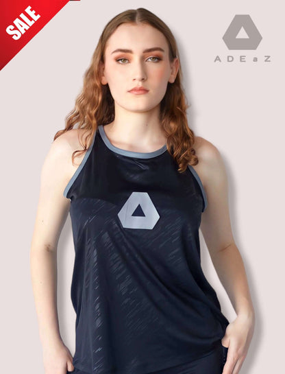 Women's racerback tank top , offering a comfortable fit and sporty style for various occasions.